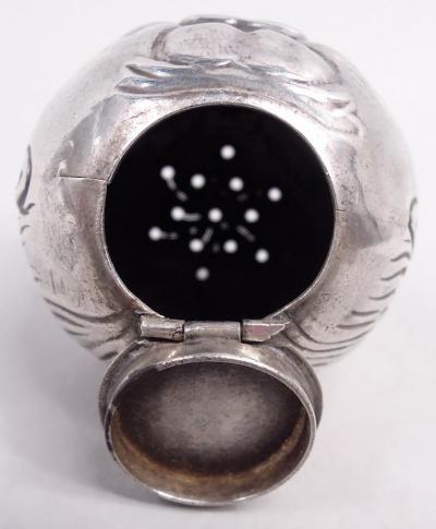  Gorham Manufacturing Co Pair of Gorham Novelty Man in the Moon Salt and Pepper Shakers 1881