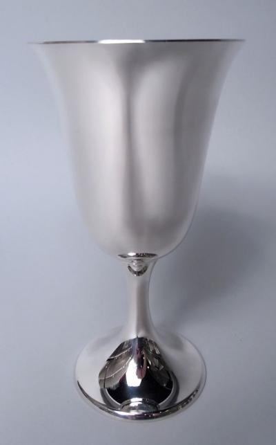  Gorham Manufacturing Co Set of 10 Gorham Sterling Silver Goblets in 272 Puritan Pattern