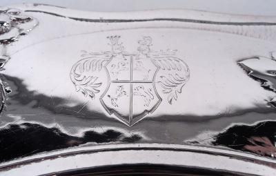  Gorham Manufacturing Co Set of 12 Gorham Edwardian Art Nouveau Martel Silver Dinner Plates