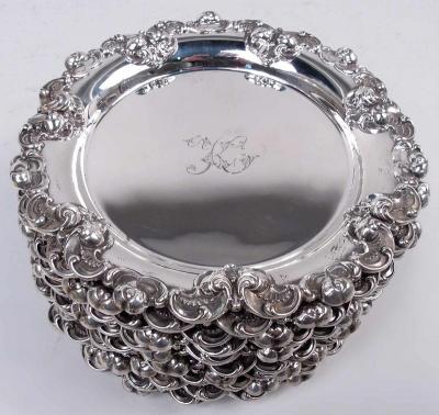  Gorham Manufacturing Co Set of 12 Gorham Victorian Classical Bread Butter Plates 1899 1901