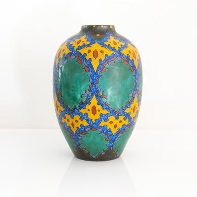  Gouda Art Deco LARGE VIRGINIA VASE BY GOUDA HOLLAND