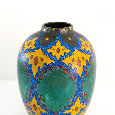  Gouda Art Deco LARGE VIRGINIA VASE BY GOUDA HOLLAND