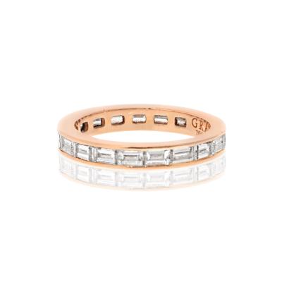  Graff GRAFF 18K ROSE GOLD BAGUETTE DIAMOND ETERNITY ETERNITY BAND