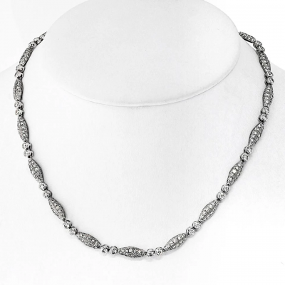 Graff Graff 18K White Gold 15 75cttw Diamond Necklace
