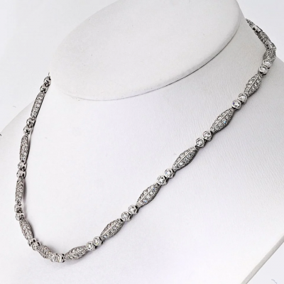Graff Graff 18K White Gold 15 75cttw Diamond Necklace