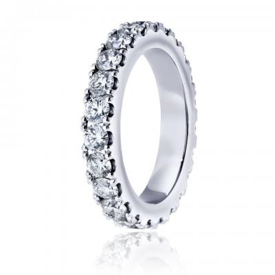  Graff Graff Platinum 2 00cttw Round Diamond 3 5mm Wide Eternity Band