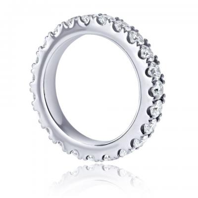  Graff Graff Platinum 2 00cttw Round Diamond 3 5mm Wide Eternity Band