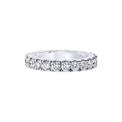  Graff Graff Platinum 2 00cttw Round Diamond 3 5mm Wide Eternity Band