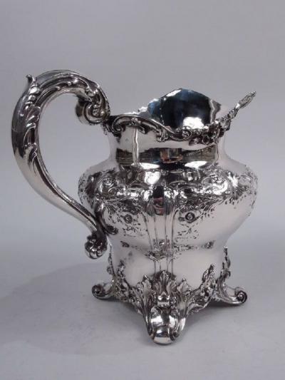  Graff Washbourne Dunn JE Caldwell American Edwardian Classical Sterling Silver Water Pitcher