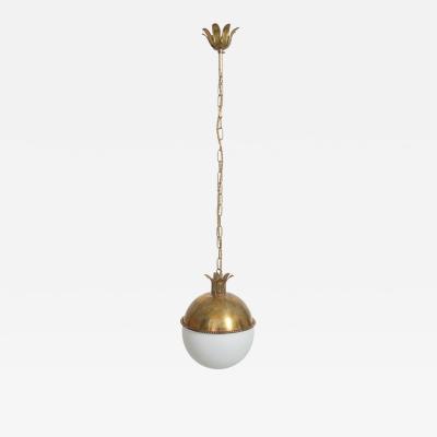  Granada 30cm brass and opaline ceiling lamp Barracuda edition 