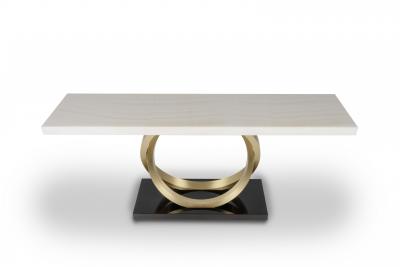  Greenapple Art Deco Armilar Console Table Onyx Brass Handmade in Portugal by Greenapple