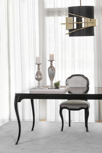  Greenapple Art Deco Enlace Pendant Chandelier Black Brass Handmade in Portugal Greenapple