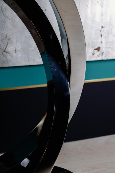  Greenapple Art Deco Turim Console Table Stainless Steel Marble Handmade Portugal Greenapple