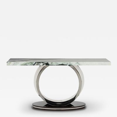  Greenapple Art Deco Turim Console Table Stainless Steel Marble Handmade Portugal Greenapple