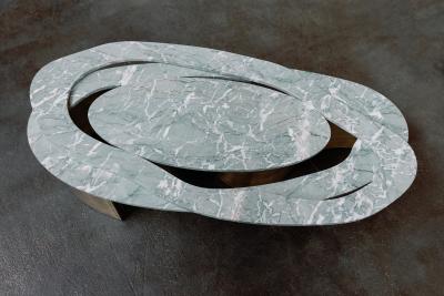 Greenapple Benagil Marble Coffee Table Verde Antigua Marble Handmade by Greenapple