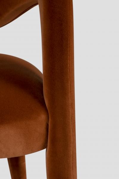  Greenapple Greenapple Chair Laurence Chair Orange Brulee Velvet Handmade in Portugal