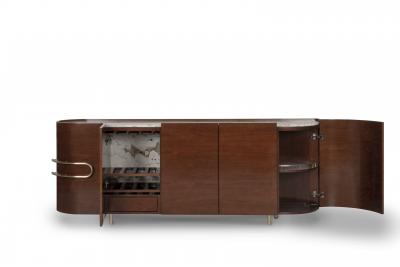  Greenapple Greenapple Sideboard Olival Whiskey Bar Reddish Brown Handmade in Portugal
