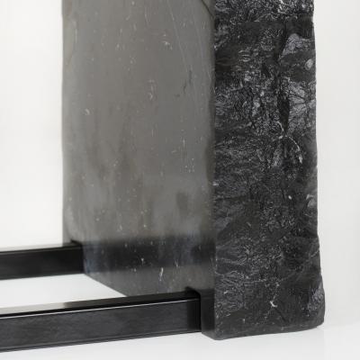  Greenapple Modern Aire Side Table Nero Marquina Marble Handmade in Portugal by Greenapple