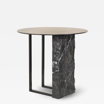  Greenapple Modern Aire Side Table Nero Marquina Marble Handmade in Portugal by Greenapple