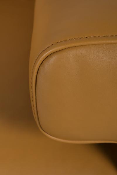  Greenapple Modern Almourol Sofa Camel Italian Leather Handmade in Portugal by Greenapple