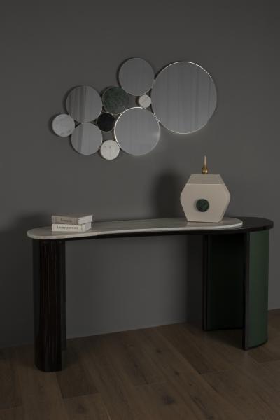  Greenapple Modern Arco da Augusta Console Calacatta Marble Handmade Portugal Greenapple