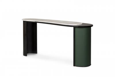  Greenapple Modern Arco da Augusta Console Calacatta Marble Handmade Portugal Greenapple