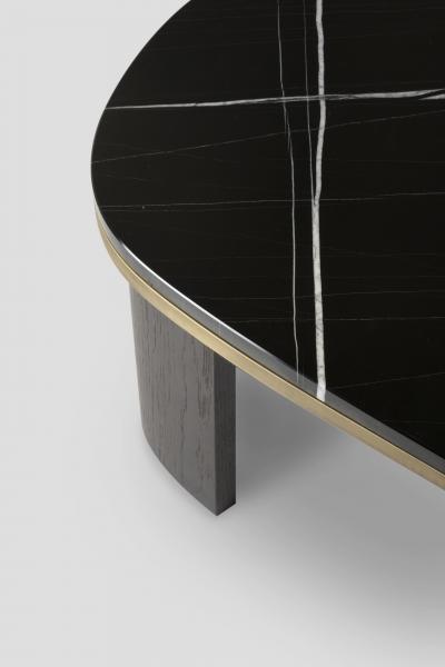Greenapple Modern Armona Coffee Tables Sahara Noir Marble Handmade by Greenapple