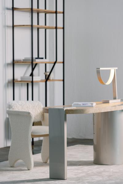  Greenapple Modern Armona Desk Oak Root and Onyx Handmade in Portugal by Greenapple