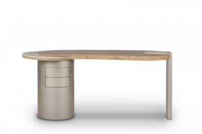  Greenapple Modern Armona Desk Oak Root and Onyx Handmade in Portugal by Greenapple