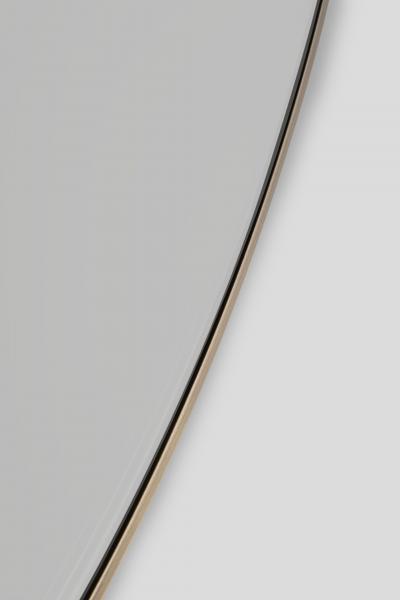  Greenapple Modern Avelar Wall Mirror Black Brass Handmade in Portugal by Greenapple