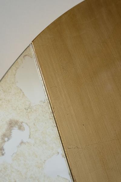  Greenapple Modern Avignon Aged Wall Mirror Gold Leaf Handmade in Portugal by Greenapple