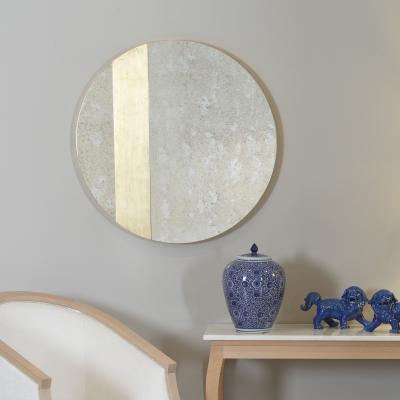  Greenapple Modern Avignon Aged Wall Mirror Gold Leaf Handmade in Portugal by Greenapple