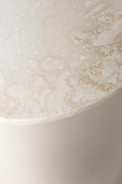  Greenapple Modern Bend Nightstand Bedside Table Onyx Brass Handmade Portugal by Greenapple