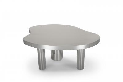  Greenapple Modern Bordeira Coffee Table Stainless Steel Handmade in Portugal by Greenapple