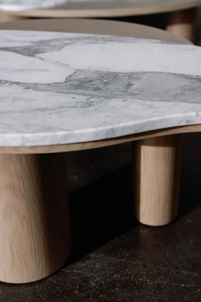 Greenapple Modern Bordeira Nesting Coffee Tables Marble Handmade in Portugal by Greenapple