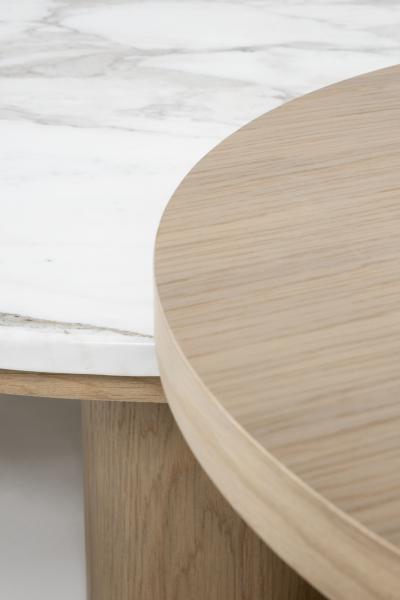  Greenapple Modern Bordeira Nesting Coffee Tables Marble Handmade in Portugal by Greenapple