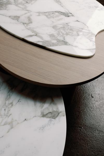  Greenapple Modern Bordeira Nesting Coffee Tables Marble Handmade in Portugal by Greenapple