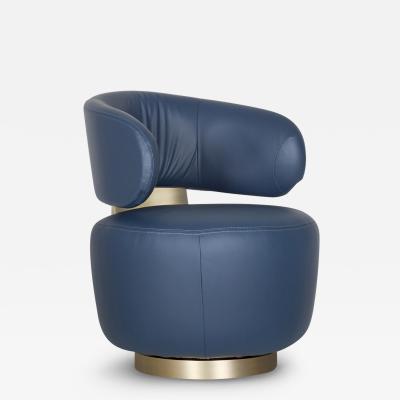  Greenapple Modern Caju Lounge Chair Italian Leather Handmade in Portugal by Greenapple
