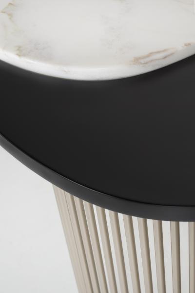  Greenapple Modern Castelo Console Table Carrara Marble Handmade in Portugal by Greenapple