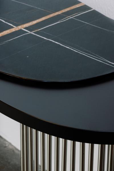  Greenapple Modern Castelo Console Table Sahara Marble Handmade in Portugal by Greenapple