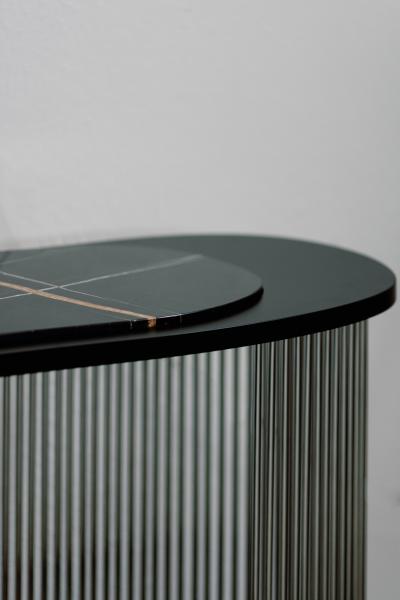  Greenapple Modern Castelo Console Table Sahara Marble Handmade in Portugal by Greenapple