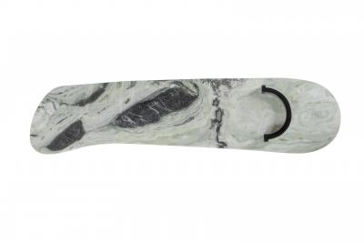  Greenapple Modern Chiado Console Table Marble Leather Handmade in Portugal by Greenapple