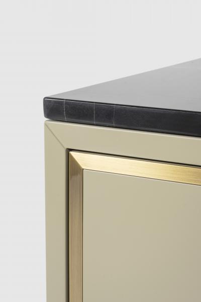  Greenapple Modern Coupe Nightstands Sahara Noir Marble Handmade in Portugal by Greenapple