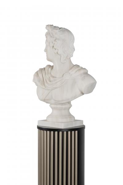  Greenapple Modern David Bust Sculpture Piece Calacatta Marble Handmade Portugal Greenapple