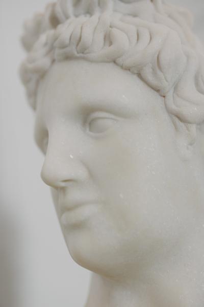  Greenapple Modern David Bust Sculpture Piece Calacatta Marble Handmade Portugal Greenapple