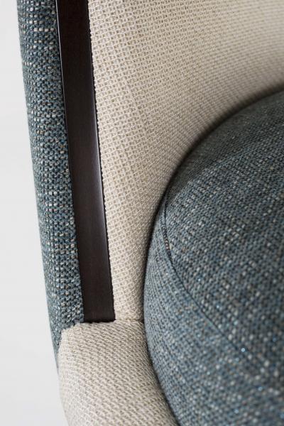  Greenapple Modern De Castro Dining Chair Blue Beige Woven Handmade Portugal by Greenapple