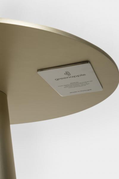  Greenapple Modern Diamant Side Table Champagne Stainless Steel Handmade Portugal Greenapple