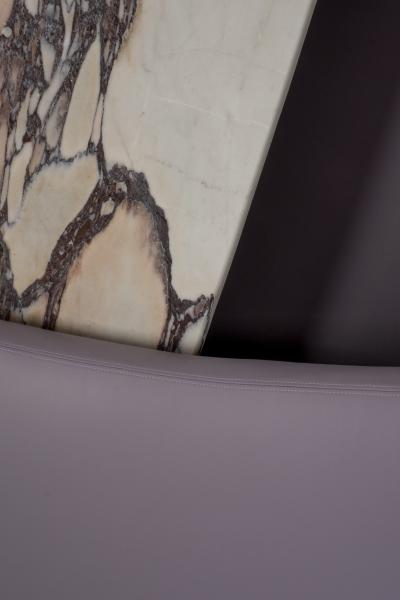  Greenapple Modern Free Hand US King Size Bed Purple Leather Handmade in Portugal Greenapple