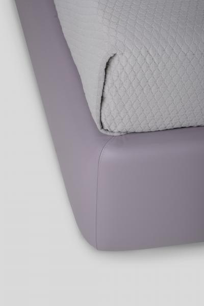  Greenapple Modern Free Hand US King Size Bed Purple Leather Handmade in Portugal Greenapple