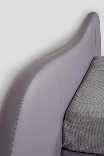  Greenapple Modern Free Hand US King Size Bed Purple Leather Handmade in Portugal Greenapple